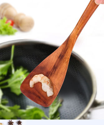 Nonstick Wooden Kitchen Utensil Cooking Spoons Natural Teak Kitchen Utensils Set