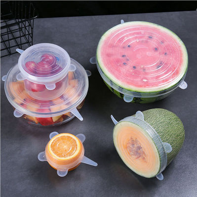 Silicone 6 Sets Bowl Cover Can Stretch Fruit Cling Film Kitchen Gadget Tools