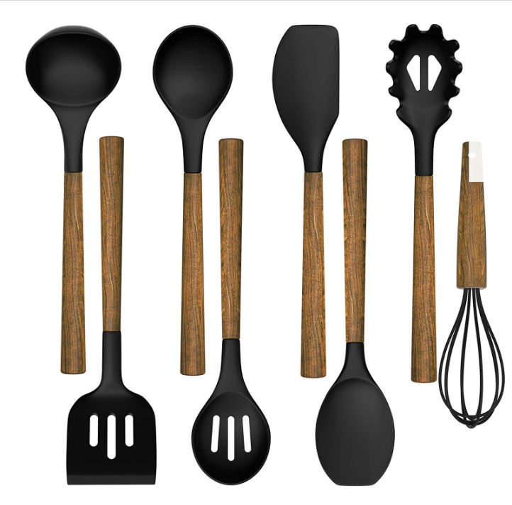 Acacia Wooden Kitchen Utensil Set 8pcs Heatinsulated BPA Free