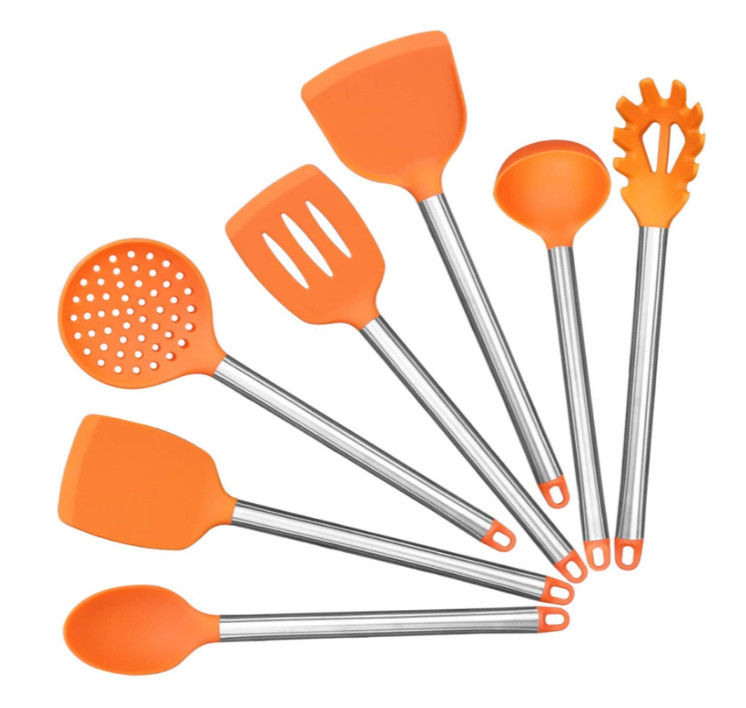 Nontoxic Stainless Steel Kitchen Utensil Sets BPA Free Leadfree Scratchproof
