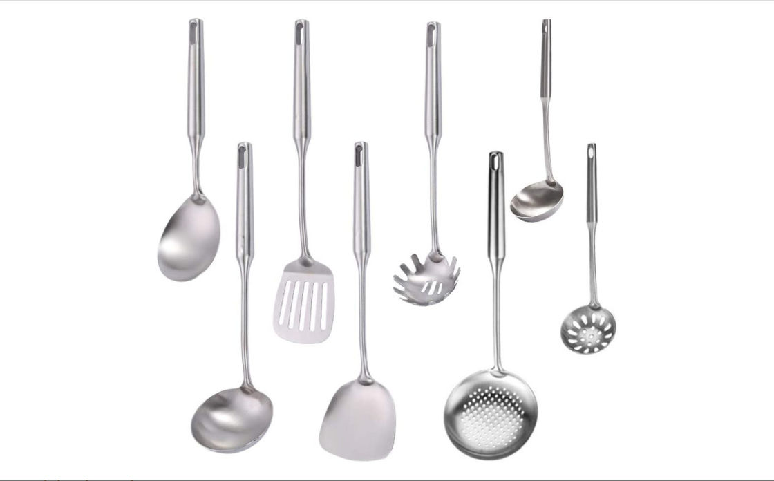 8pcs Stainless Steel Kitchen Utensil Sets Unbendable Anticorrosive