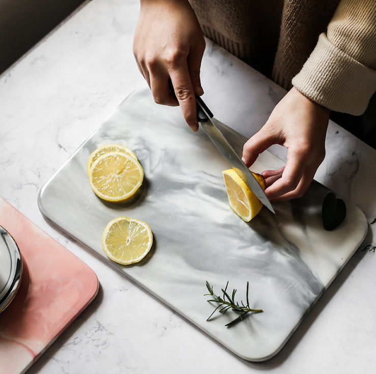 1360g Marble Kitchen Chopping Board FDA Approved For Multi Application