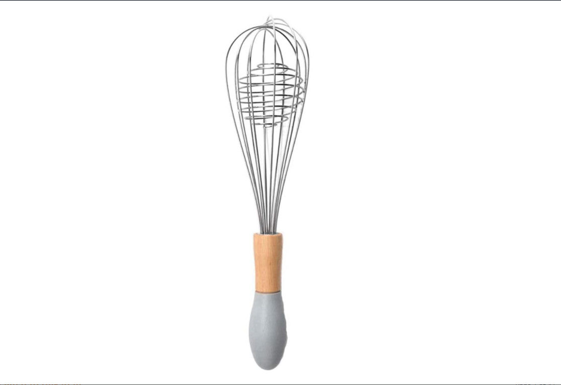 Antiscald Egg Beater Stainless Steel , Nonslip Whisk Cooking Utensil