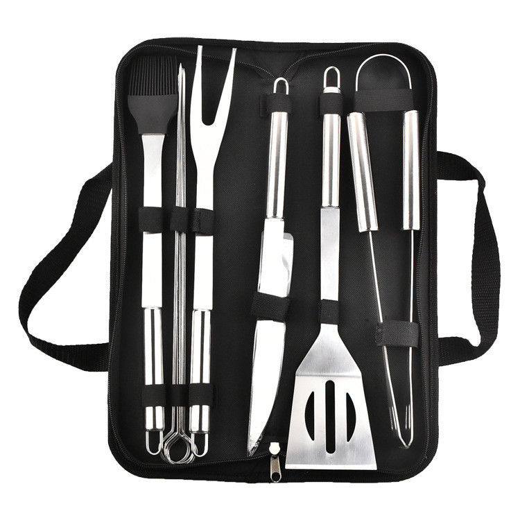 BBQ 5 Piece Family Outdoor Portable Cloth Bag Tools For Barbecue
