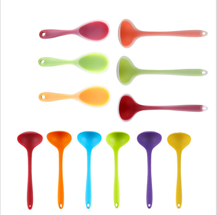 Family Silicone Rice Spoon With Non Stick Rice Shovel Spoon Two Piece Set