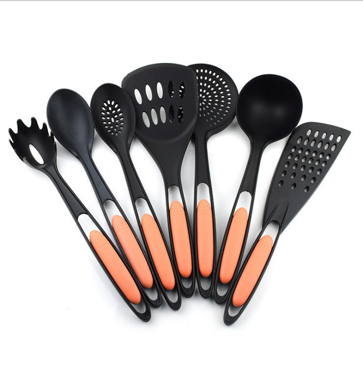 7Pcs Silicone Cooking Utensil Set Non Stick Heat Resistant Spoon And Utensils