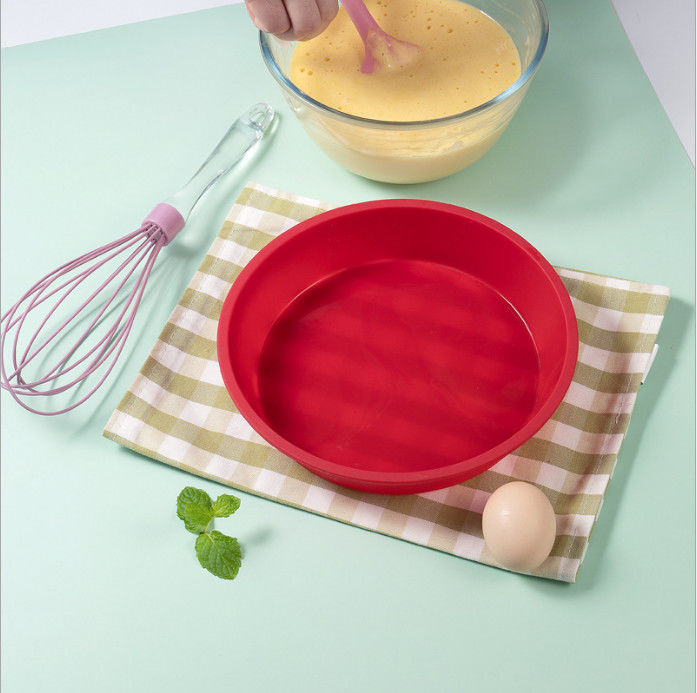 Nonstick Circular Chiffon Silicone Baking Cake Mold Circular Model 8'' Cake Pan Silicone Model