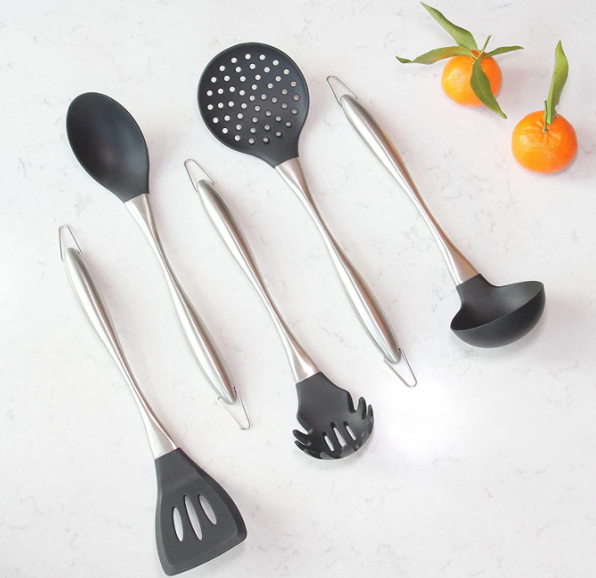 Silicone Cooking Utensil Set, 8 Piece Kitchen Utensils Set Kitchen Gadgets 1