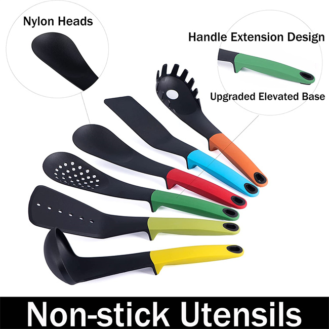 Multifunction Nylon Cooking Utensils , ODM Heavy Duty Plastic Cutlery Sets